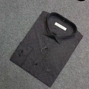 Micro Interlocking Wave Print (Black)